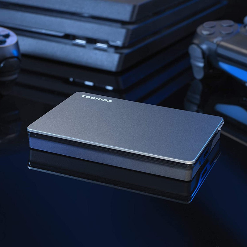 هارد اکسترنال توشیبا مدل Canvio Gaming ظرفیت یک ترابایت دارای رابط USB Type-A 3.2