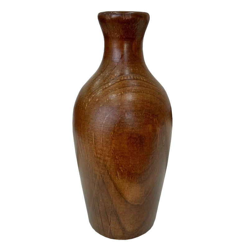 گلدان دکوری چوبی ابعاد 16×8×1 سانتی‌متر وزن 100 گرم