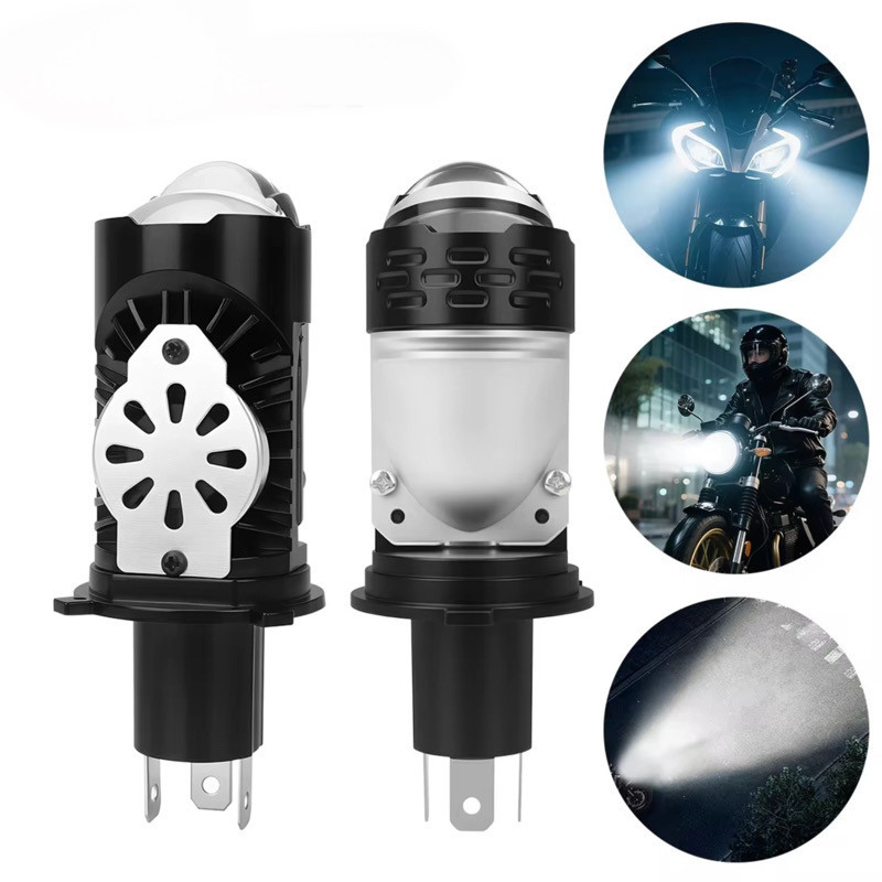 هدلایت موتور سیکلت مدل H4 Mini LED Lens