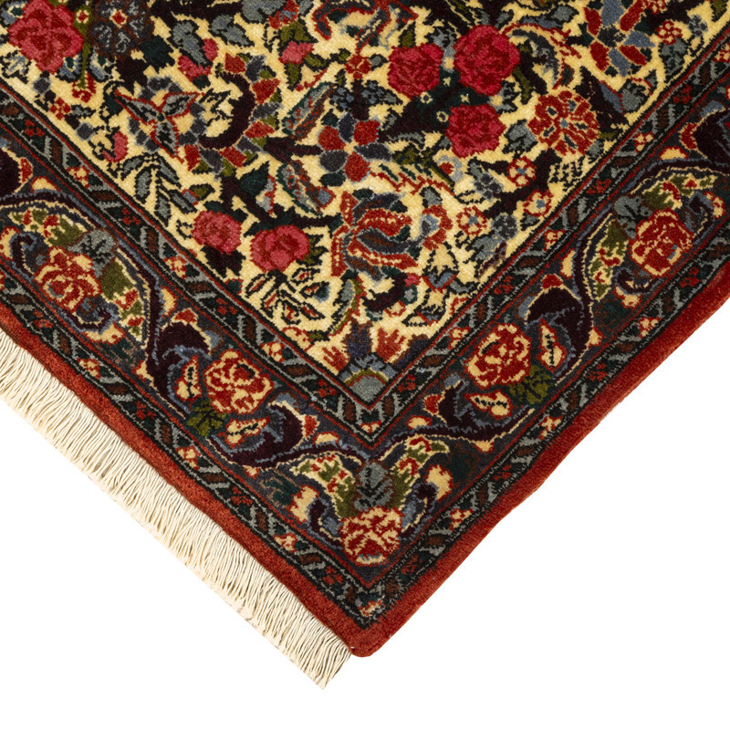 فرش دستبافت 0.75 متری مدل بیجار کد 45P9243 زمینه کرم