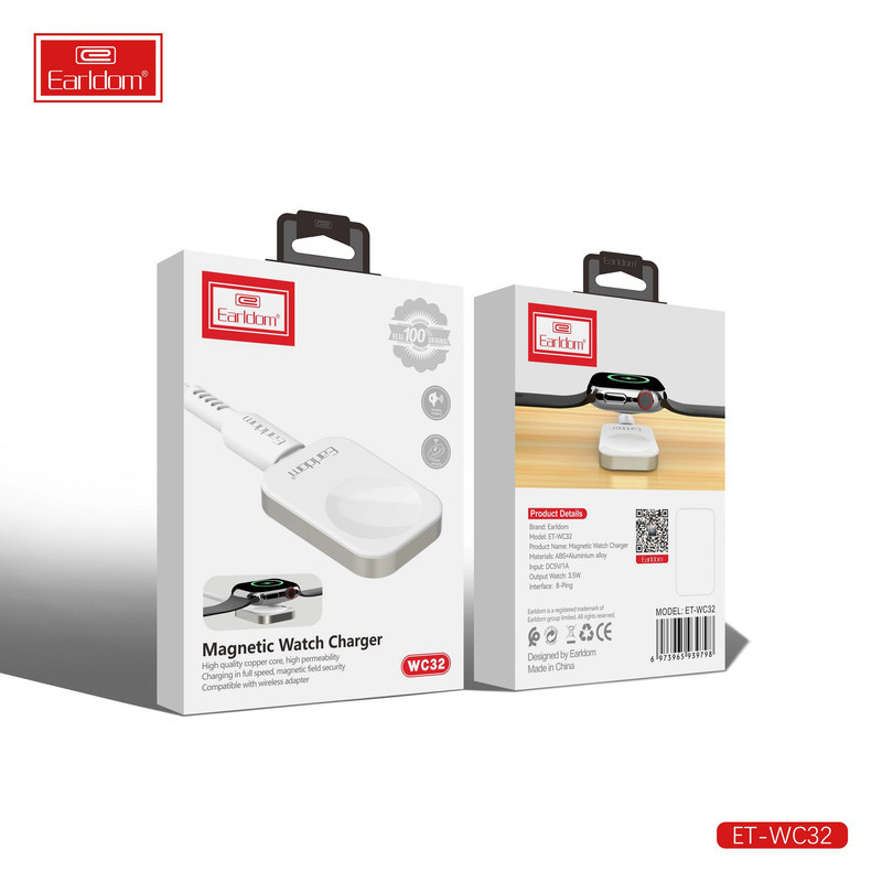 شارژر بی سیم ارلدام مدل WC32 به همراه کابل لایتنینگ