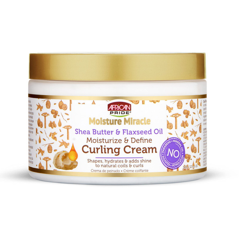ماسک مو آفریکن پراید مدل Flaxseed Oil & Shea Butter حجم 340 میلی لیتر