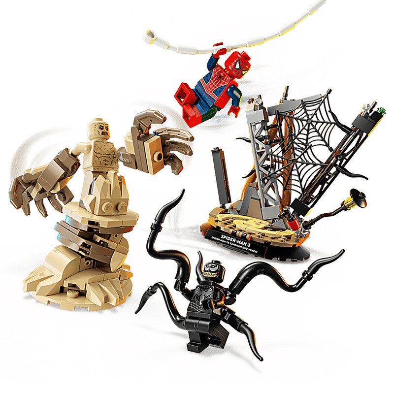 لگو 201 تکه سری Marvel مدل Epic Battle: Spider-Man vs. Sandman کد 76334