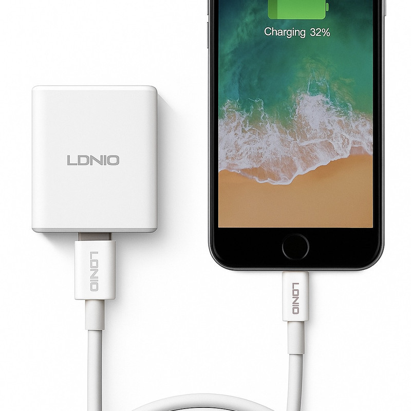 کابل تبدیل USB-C به لایتنینگ الدینیو مدل iPhone 13 طول 1 متر