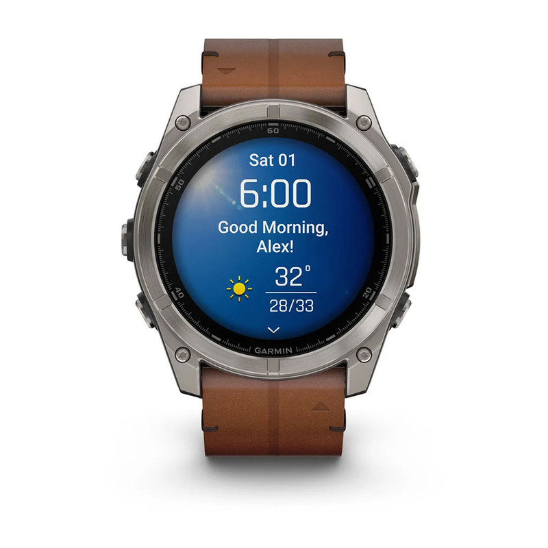 ساعت هوشمند گارمین مدل Fenix 8 - 51mm AMOLED، مناسب برای ورزش، روزمره، دارای قابلیت‌های صفحه نمایش رنگی، کنترل موسیقی، کنترل سطح اکسیژن خون، بند سیلیکونی، فناوری GPS، با حافظه داخلی 32 گیگابایت