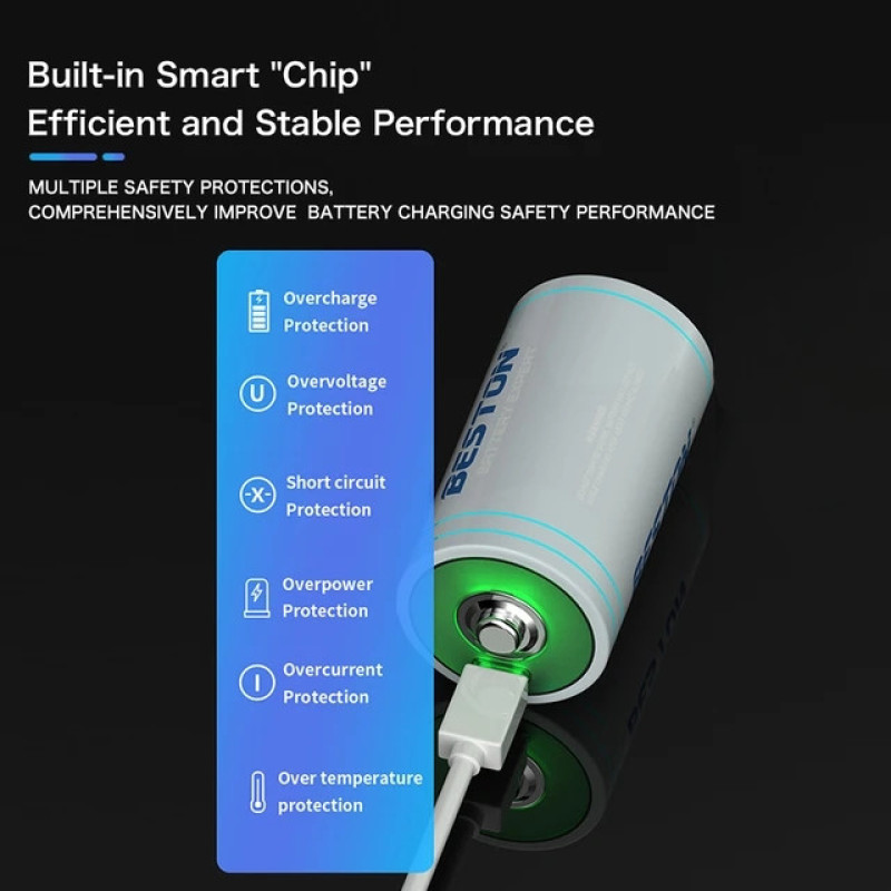 باتری قابل شارژ C بستون مدل USB-TYPE C-CHARGING