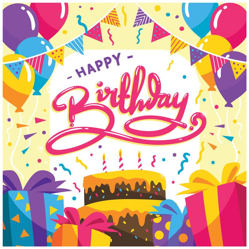 بنر تم تولد طرح HAPPY BIRTHDAY کد 1090