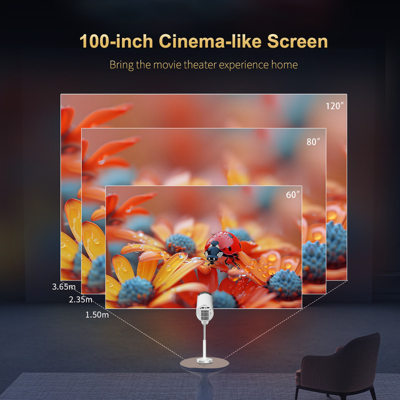 مینی ویدئو پروژکتور مدل TS-16 با رزولوشن 1920x1080|FHD