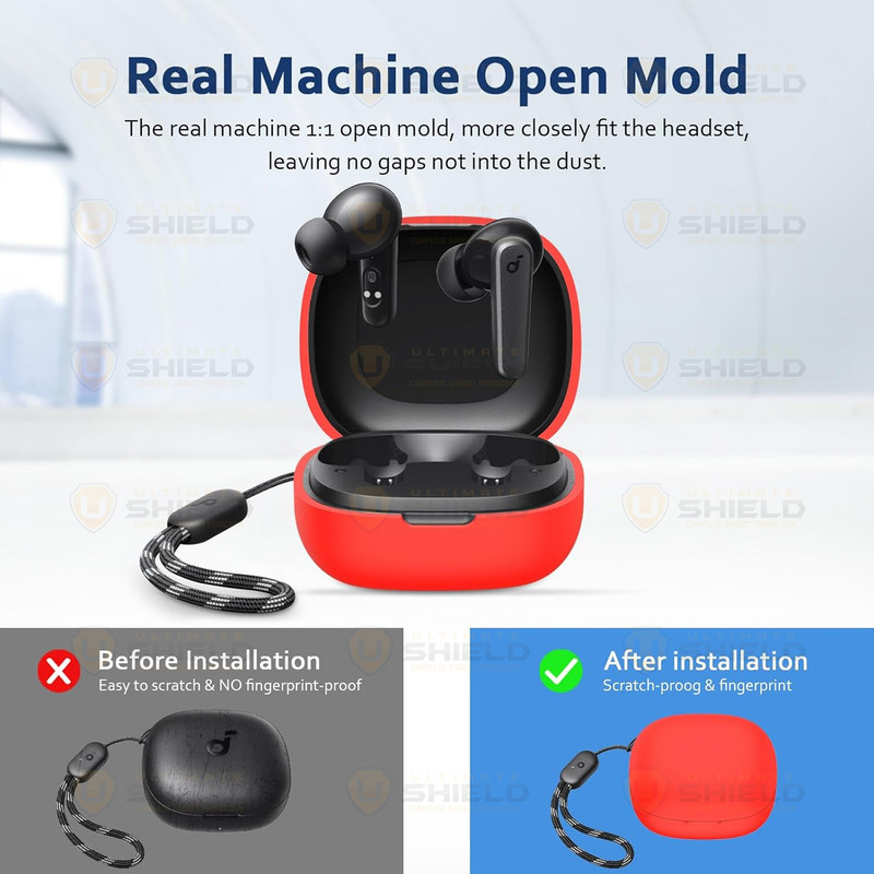 کاور آلتیمیت شیلد مدل Silicone UL مناسب برای کیس هدفون بی‌سیم انکر Soundcore P20i