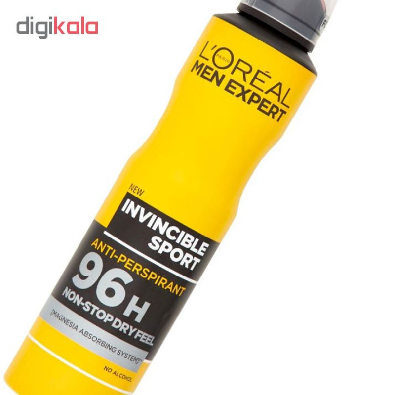 اسپری ضد تعریق مردانه لورآل سری Men Expert مدل Invincible sport حجم 250 میلی لیتر