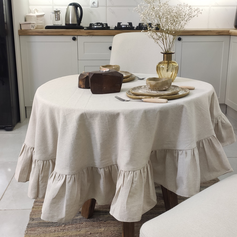 رومیزی مدل بهار سایز 120x120 سانتی‌متر