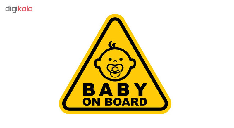 برچسب بدنه خودرو طرح Baby on Board مدل B-02