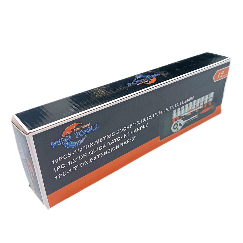 آچار و سری بکس نیو تولز مدل 12pcs درایو 12 بسته 12 عددی