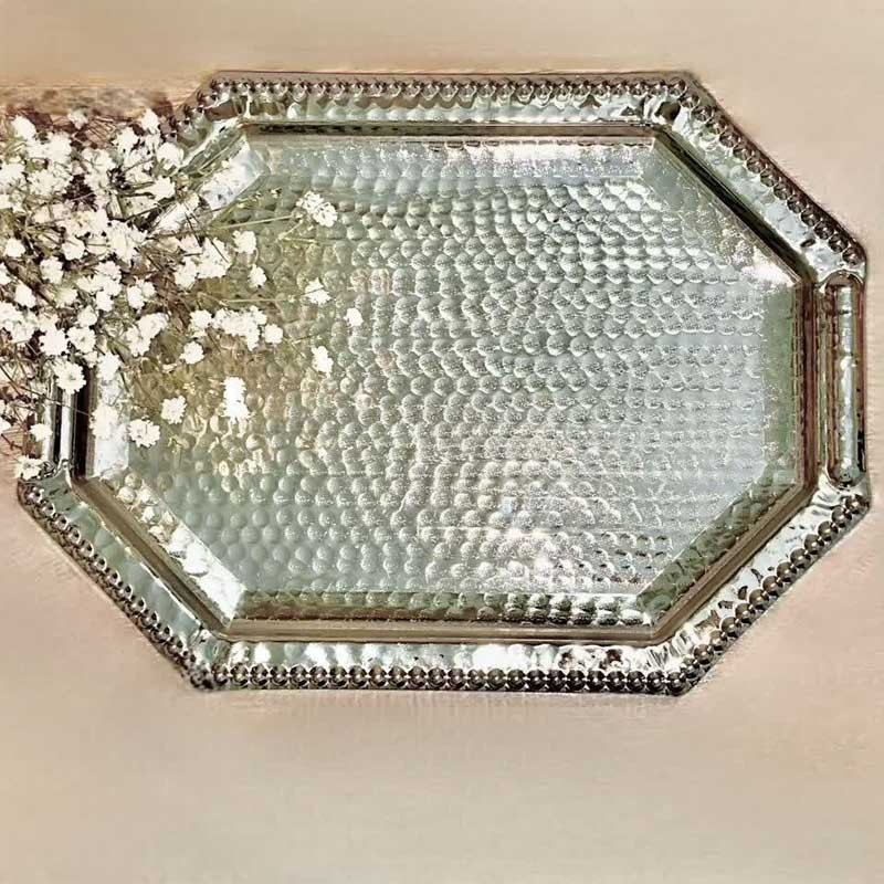 سینی مسی مدل هشت ضلع کد ZH359.1