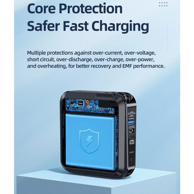 پاوربانک ریمکس مدل Infinity All in one - AC charger-RPP-276 ظرفیت 15000 میلی آمپرساعت