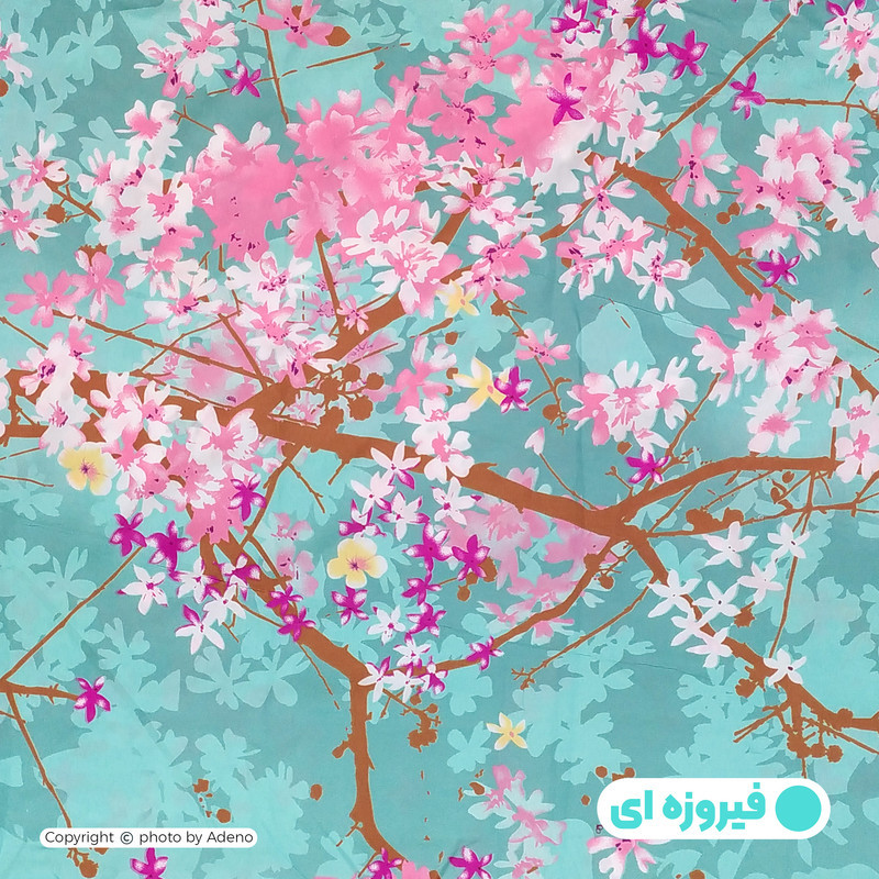 کاور لحاف آدنو مدل شکوفه کد CH60 دونفره سایز 220x240 سانتی متر