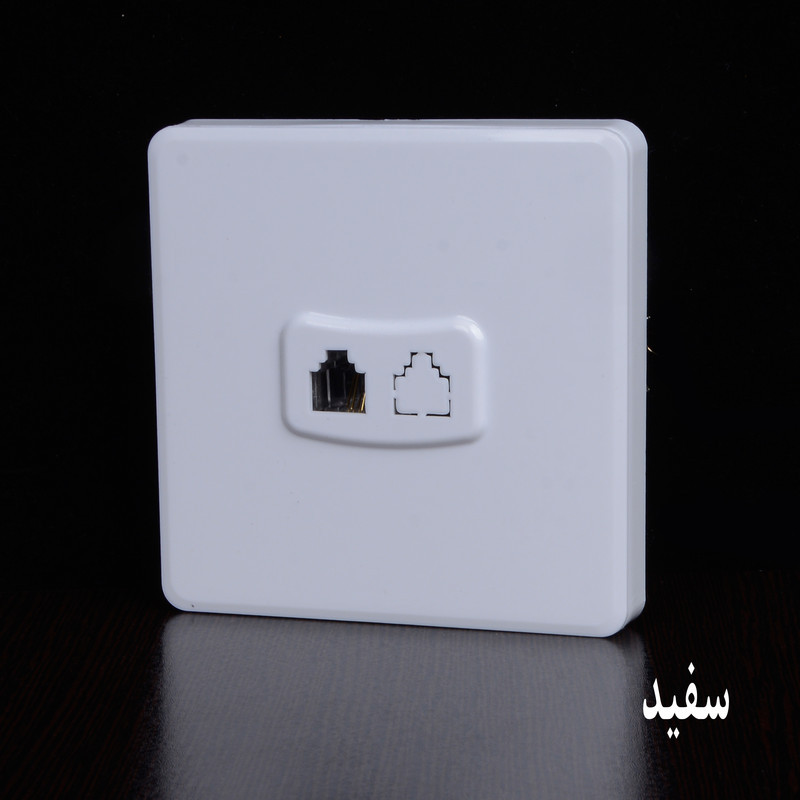 پریز تلفن خیام الکتریک مدل لوکس کد KH873