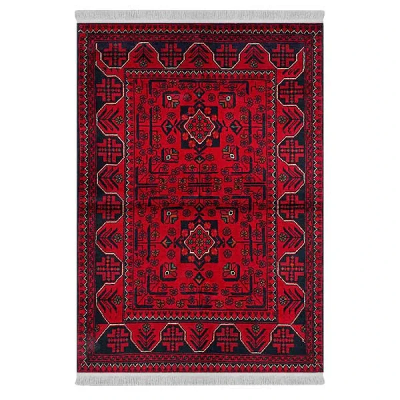 فرش پارچه‌ای دفه مدل فرشینه طرح مدرن کد 553