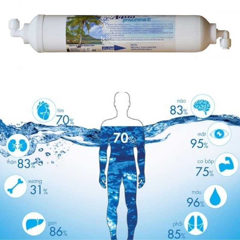 فیلتر تصفیه آب یخچال و فریزر آکوا پیورست مدل CK- 2500G مجموعه 2 عددی