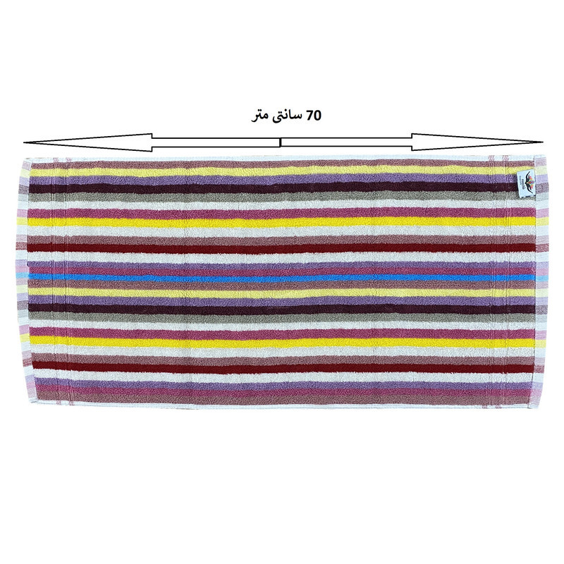 حوله دستی شایسته مدل شنتیا سایز 35x70 سانتی متر