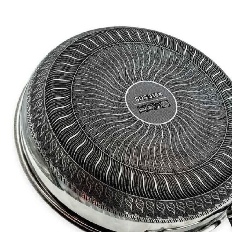 تابه استیل طرح لیزری سایز 26
