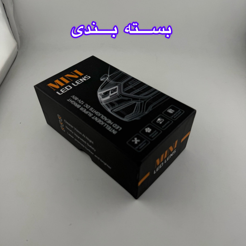 هدلایت موتور سیکلت مدل H4 Mini LED Lens