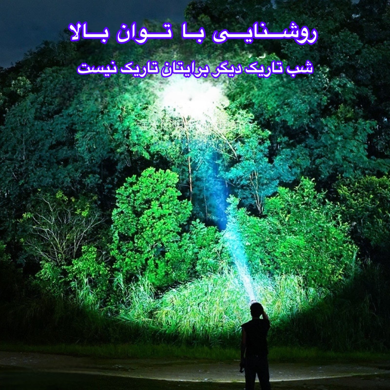 چراغ پیشانی اسمایلینگ شارک مدل TD-0194B با نور مهتابی