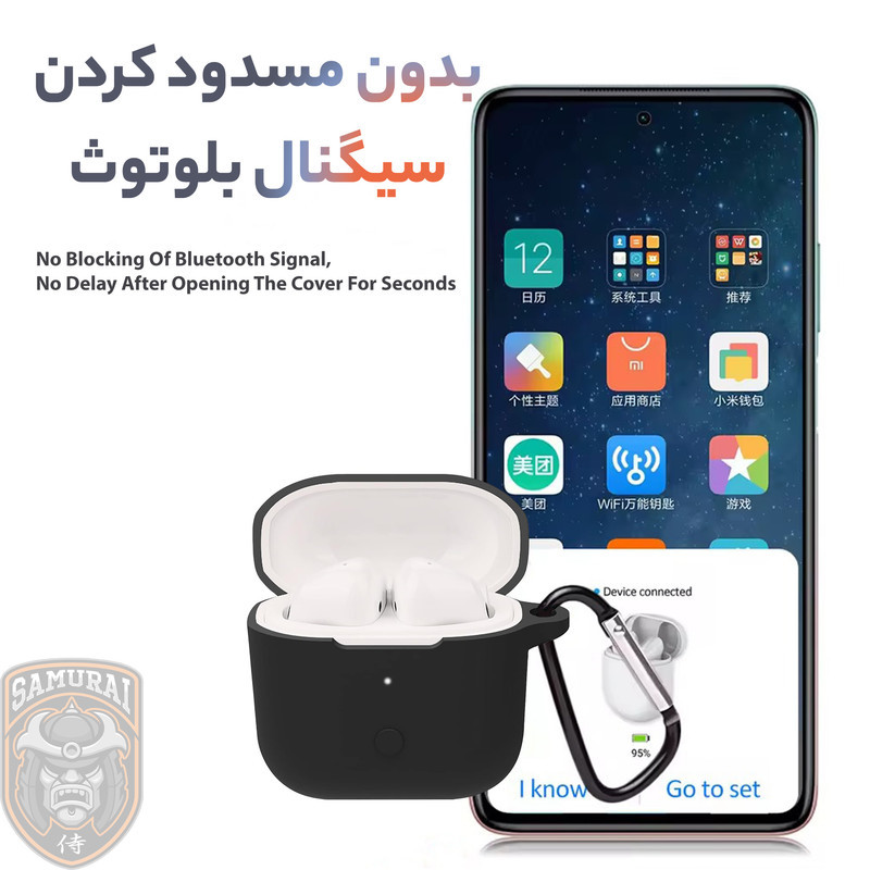 کاور سامورایی مدل Silk-21 مناسب برای کیس هدفون شیائومی Redmi Buds 3