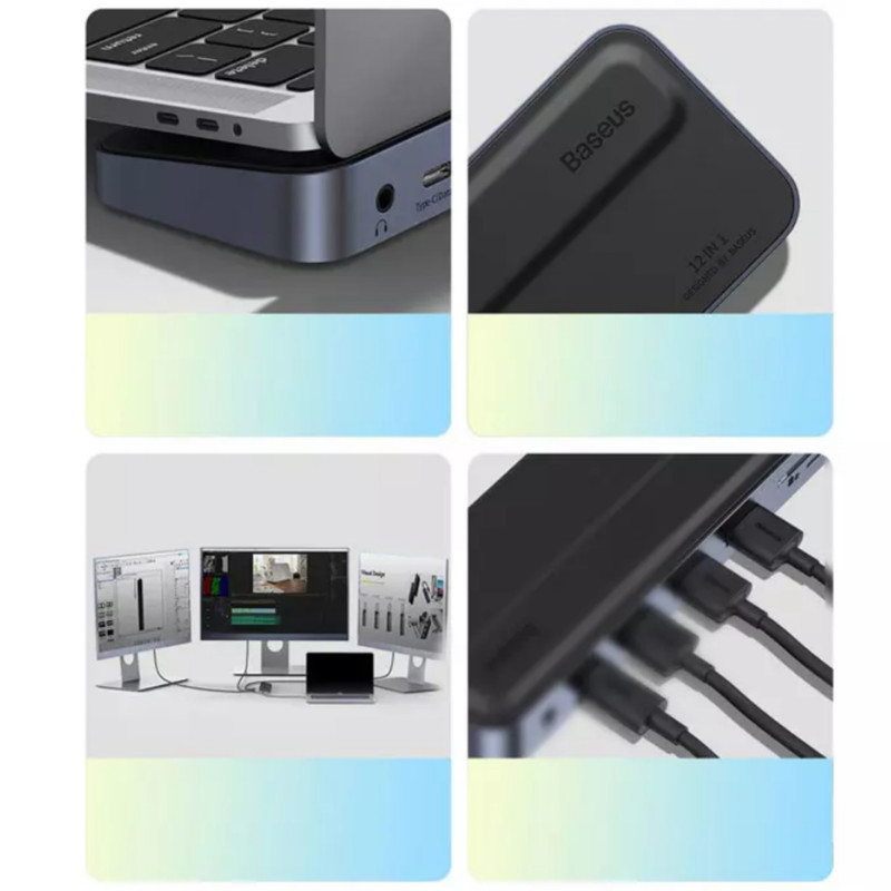 هاب 11 پورت USB-C باسئوس مدل BS-OH060