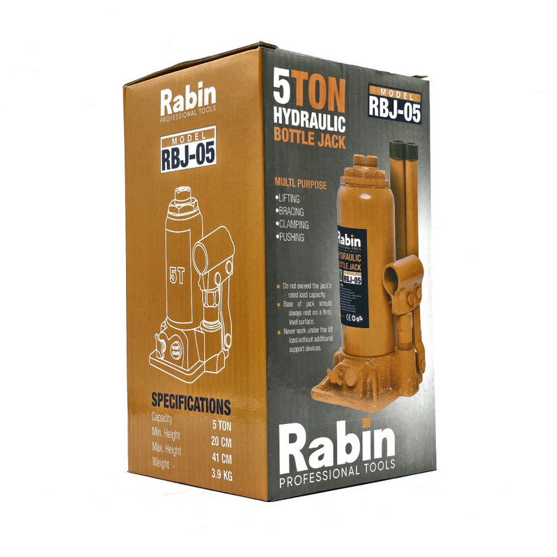 جک هیدرولیک خودرو رابین مدل RBJ-05 ظرفیت 5 تن