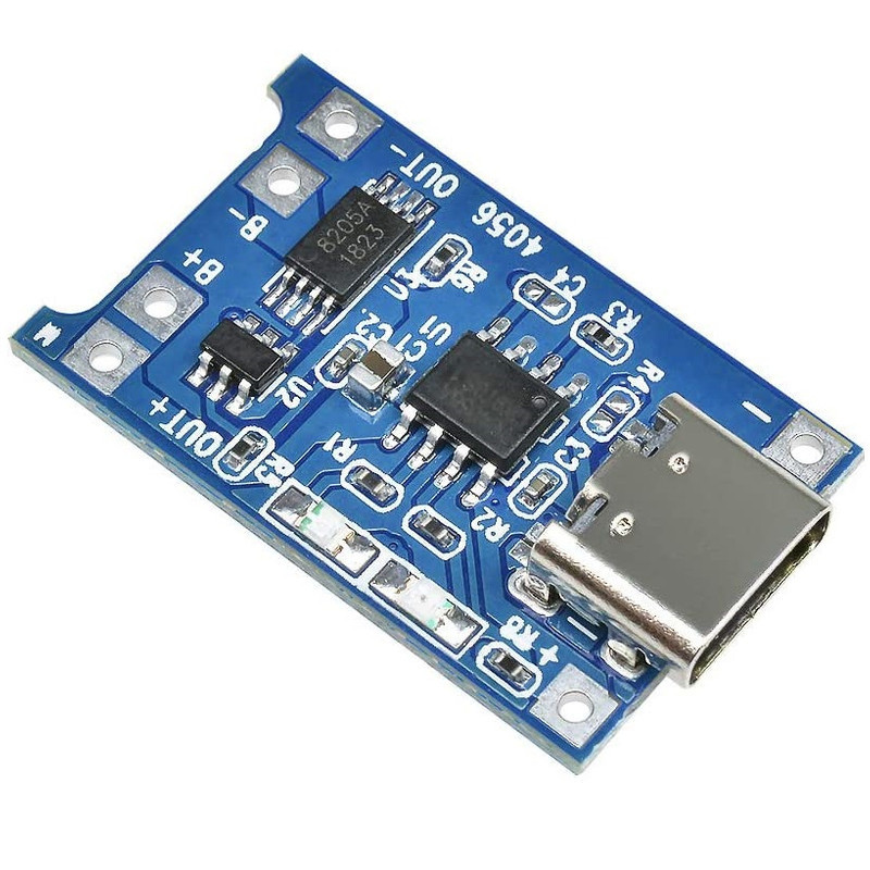 ماژول شارژ باتری لیتیومی مدل TP-4056TYPEC بسته 4 عددی