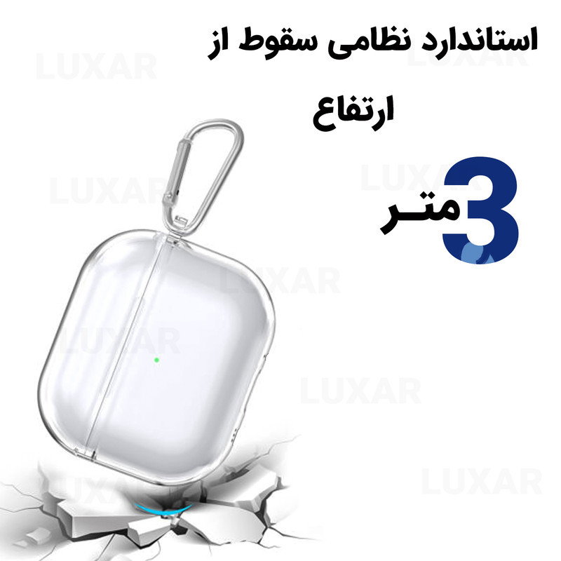 کاور لوکسار مدل Clearer -800 مناسب برای کیس اپل Airpods Pro 3