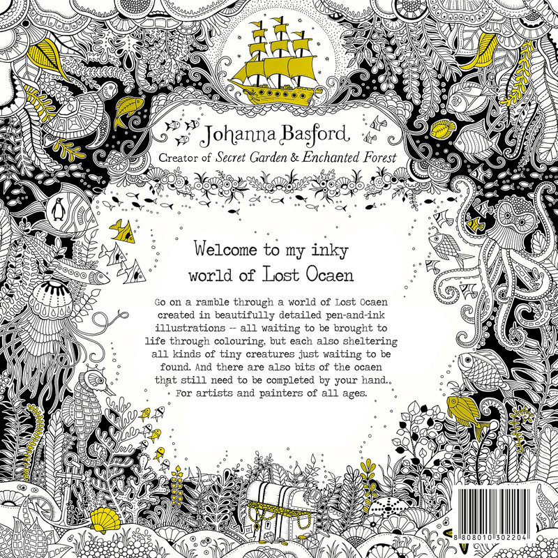 دفتر رنگ آمیزی مدل Lost Ocean
