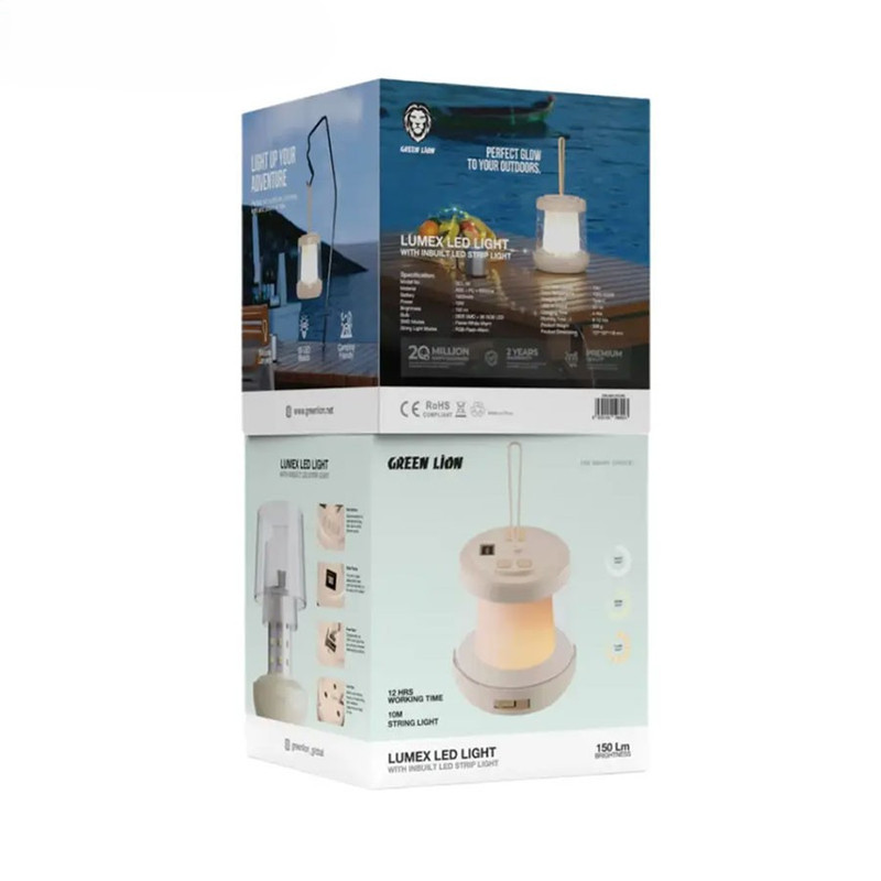 چراغ فانوسی گرین لاین مدل GCL-06 با نور چند رنگ