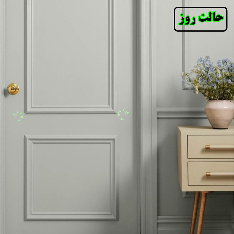 استیکر کلید و پریز مدل شبنما طرح پرندگان ودرخت بسته دوعددی