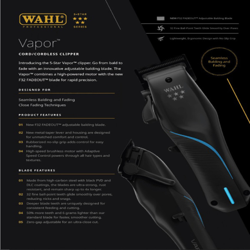 ماشین اصلاح موی سر و صورت وال مدل VAPOR 5282LP