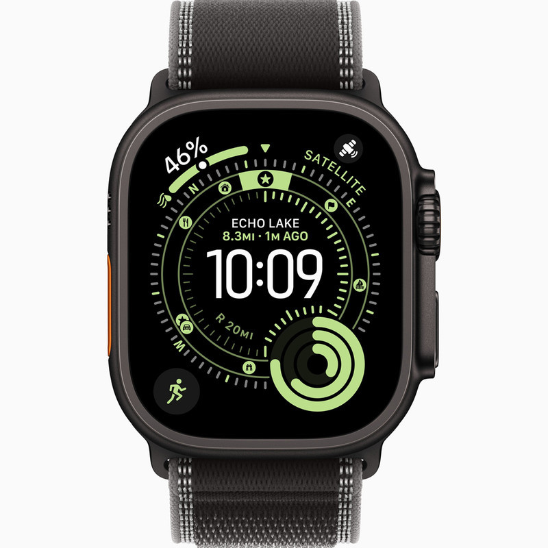 ساعت هوشمند 49 میلی متری اپل مدل Ultra 3 Black Titanium Case با بند Trail
