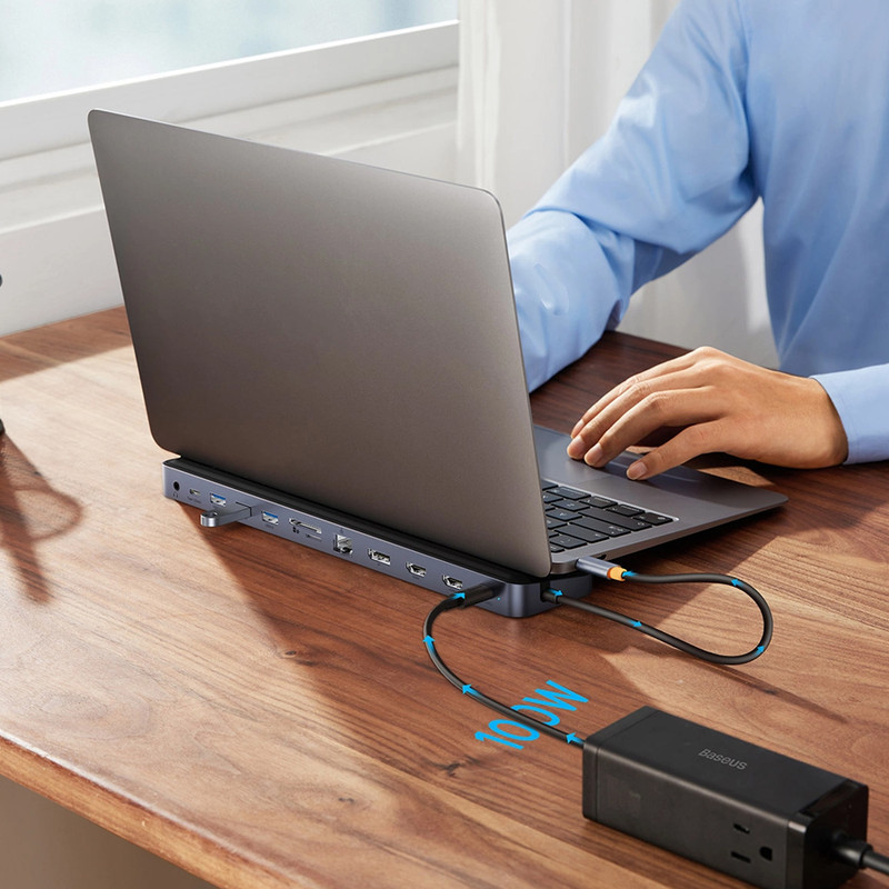 هاب 12 پورت USB-C باسئوس مدل BS-OH062