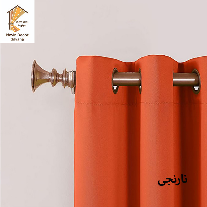 پرده پانچ نوین دکور سیلوانا مدل کتان 1_28 سایز 280x140 سانتی‌متر