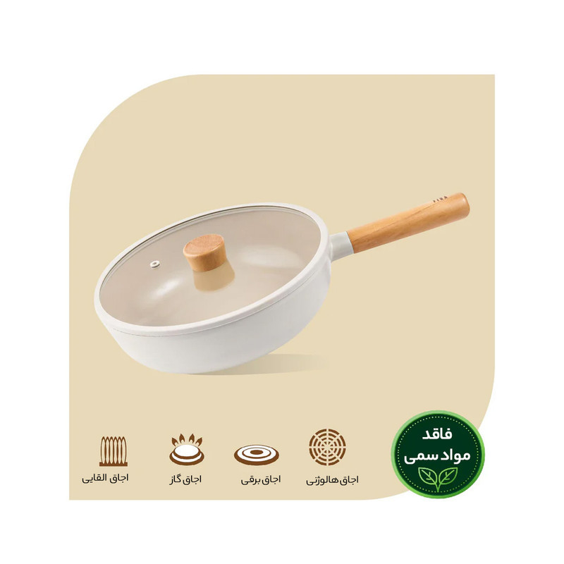 تابه نیوفلیم مدل WOK سایز 26