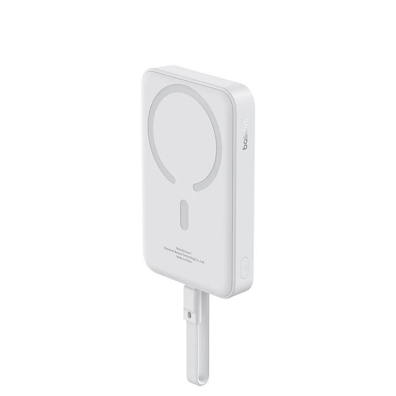پاوربانک بیسوس مدل Magnetic & Cable 30W با ظرفیت 10000 میلی آمپر ساعت