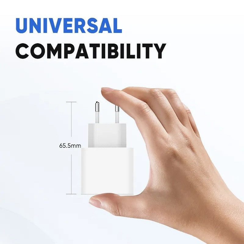 شارژر دیواری 20 وات مدل A2347 به همراه کابل USB-C