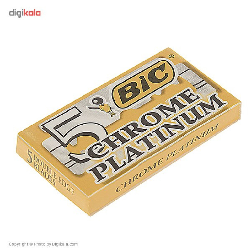 تیغ یدک بیک مدل Platinum Chromium Double Edge