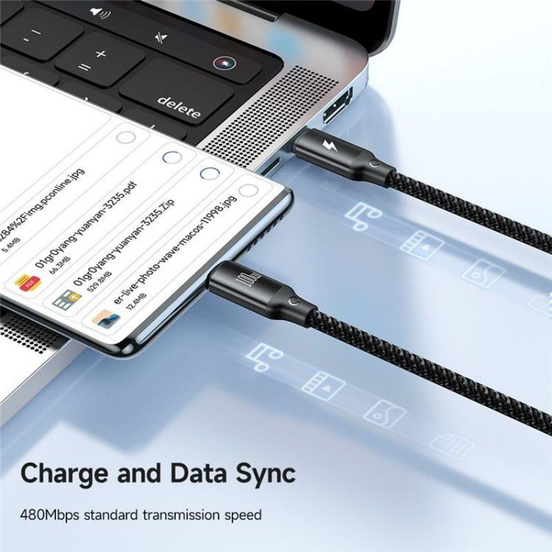 کابل تبدیل USB-C به میکرو اپل واچلایتنینگUSB-C مک دودو مدل ca-4940 طول 1.2 متر