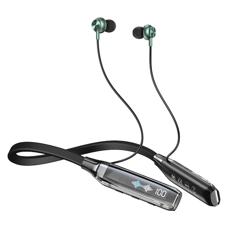 هدفون بلوتوثی گردنی ریمکس مدل RB-S20 با حذف نویز HD، درگاه شارژ USB Type-C، با قابلیت اتصال به چند دستگاه، طراحی ارگونومیک، مقاوم در برابر رطوبت و عرق