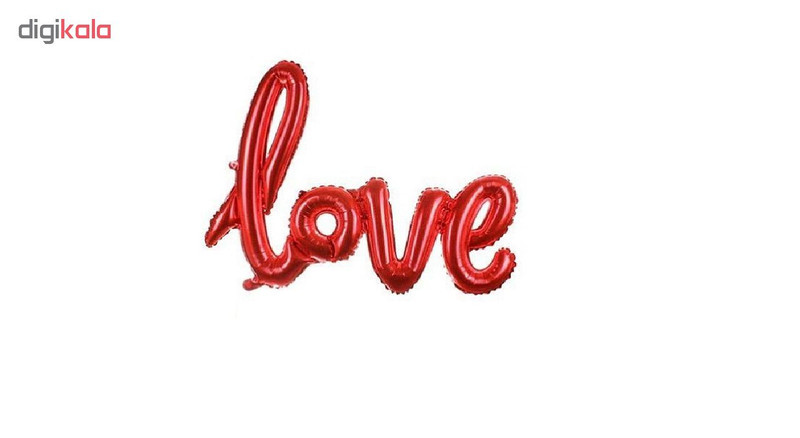 بادکنک فویلی طرح Love مدل PT6