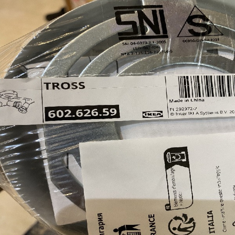 لوستر سه شاخه سقفی ایکیا مدل TROSS
