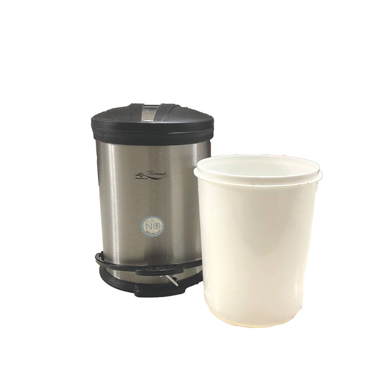 سطل زباله پدالی سرکیول مدل استیل کد 001