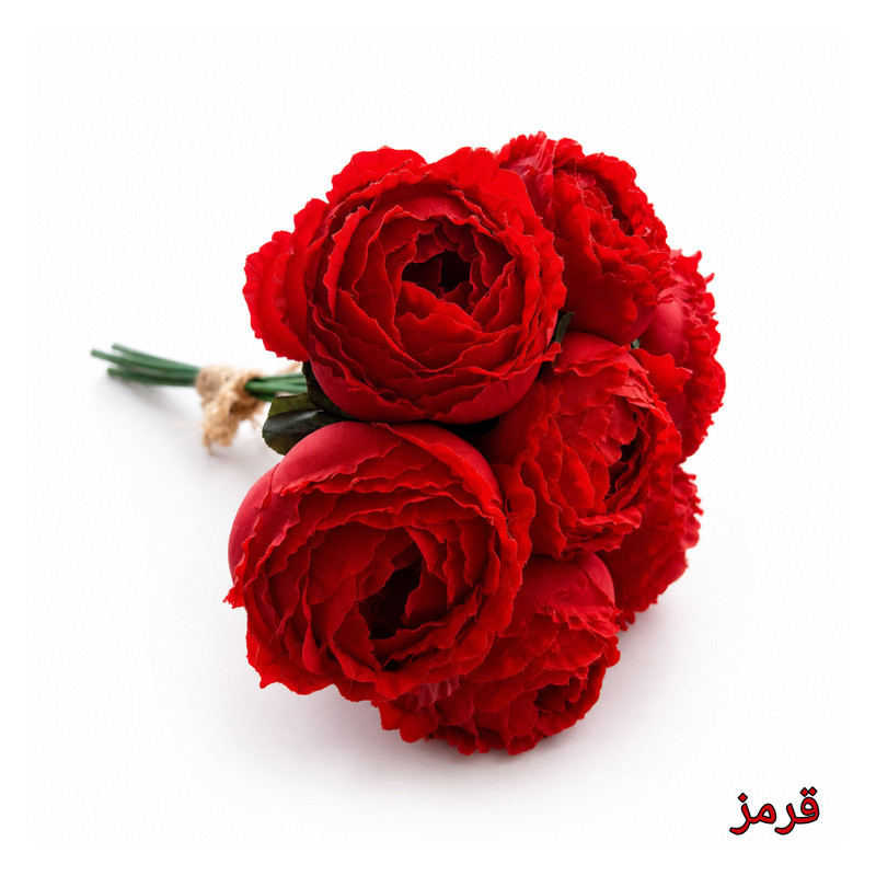 دسته گل مصنوعی مدل پیونی بزرگ ۷ شاخه