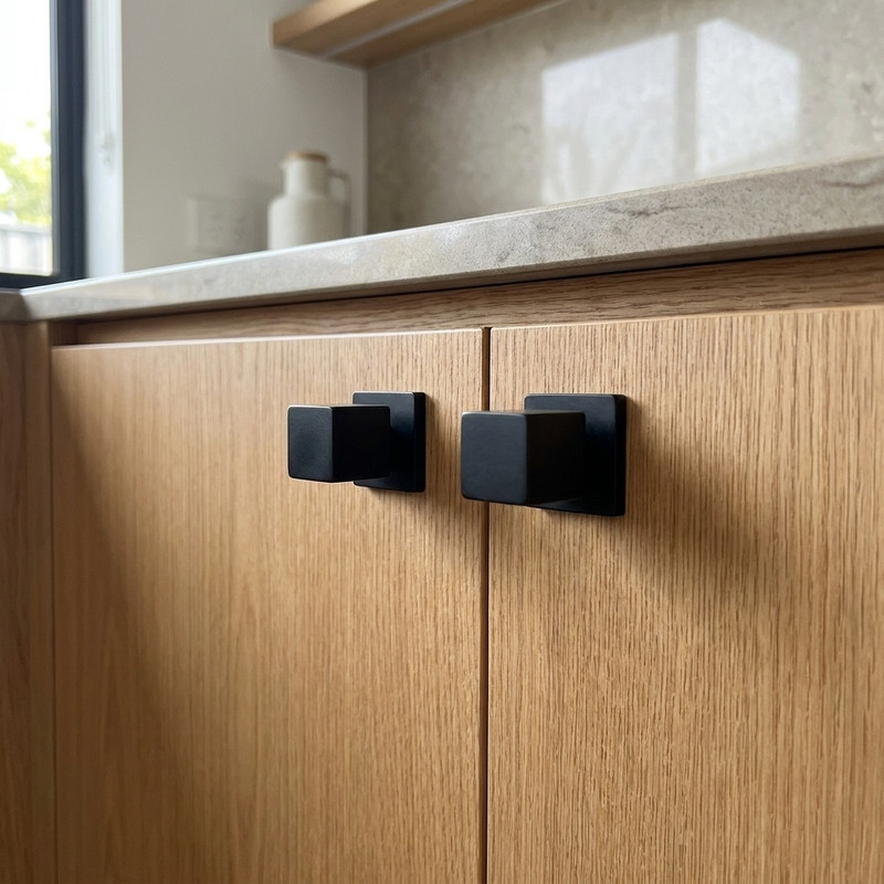 دستگیره کابینت مدل B-217 مکعبی مجموعه 2 عددی